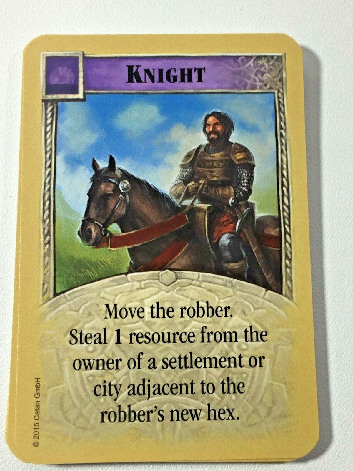 14 Knight Development Cards - Settlers of Catan Replacement Pieces Board  Game | eBay