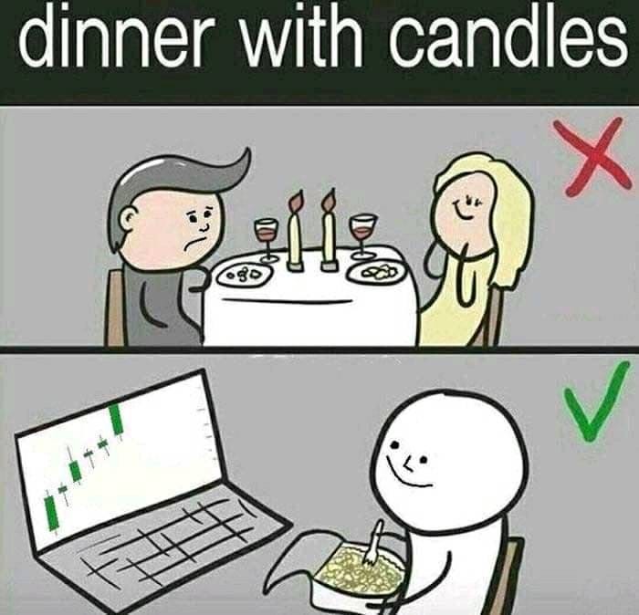 r/Bitcoin - I love the green candle light dinner!