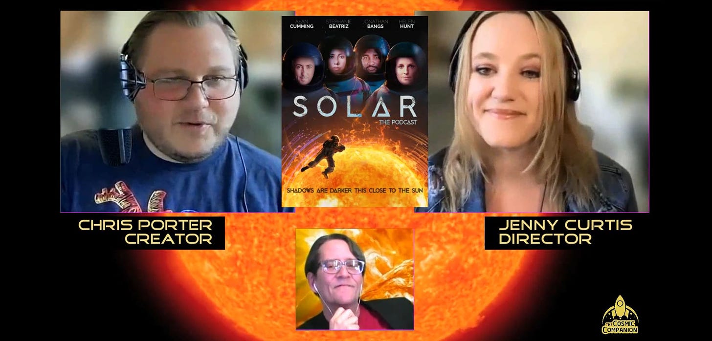 Chris Porter and Jenny Curtis from Solar on The Cosmic Companion