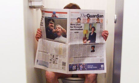 Is reading on the loo bad for you? | Books | The Guardian