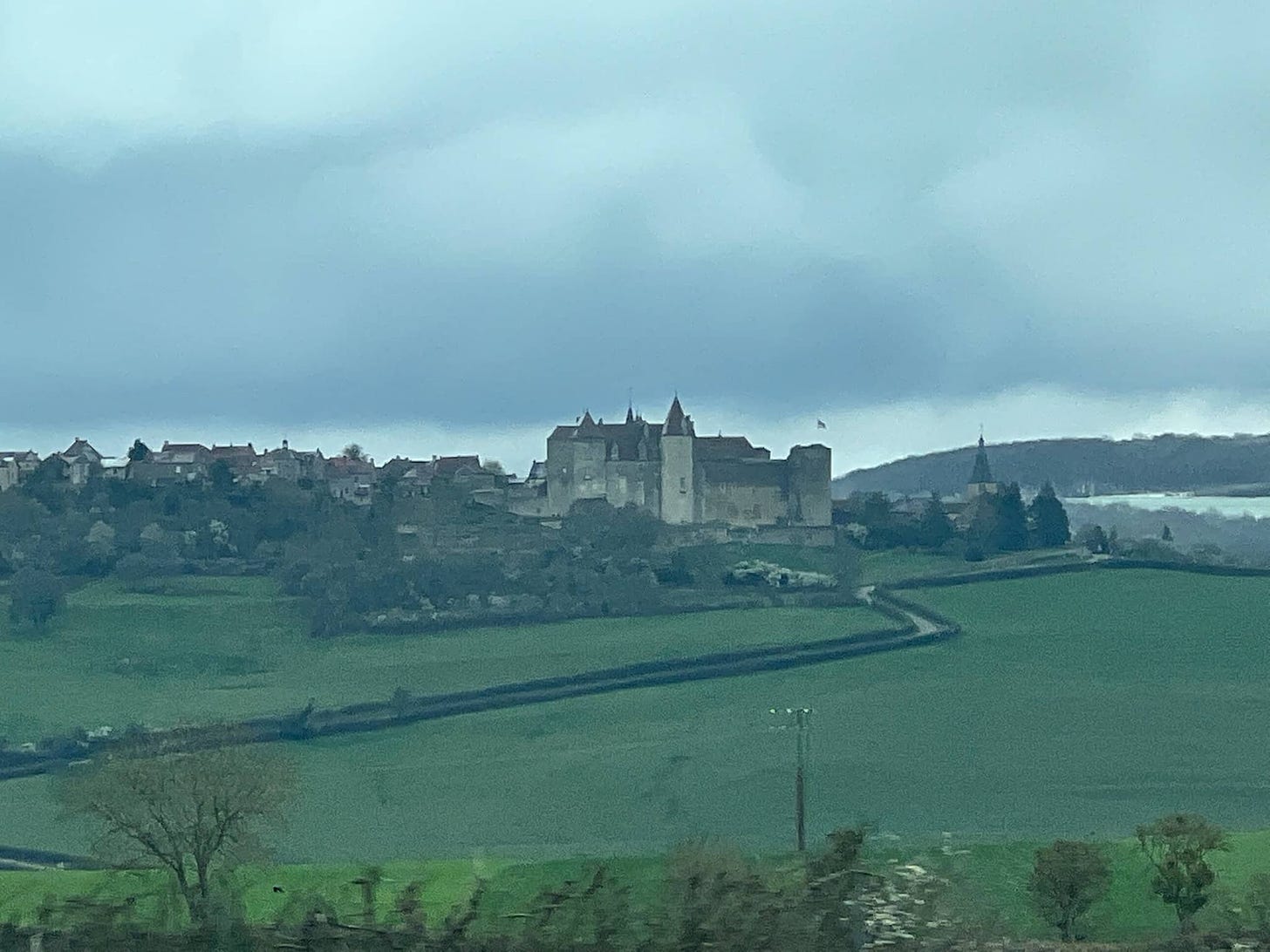 A quick snap of a castle we saw in the distance.