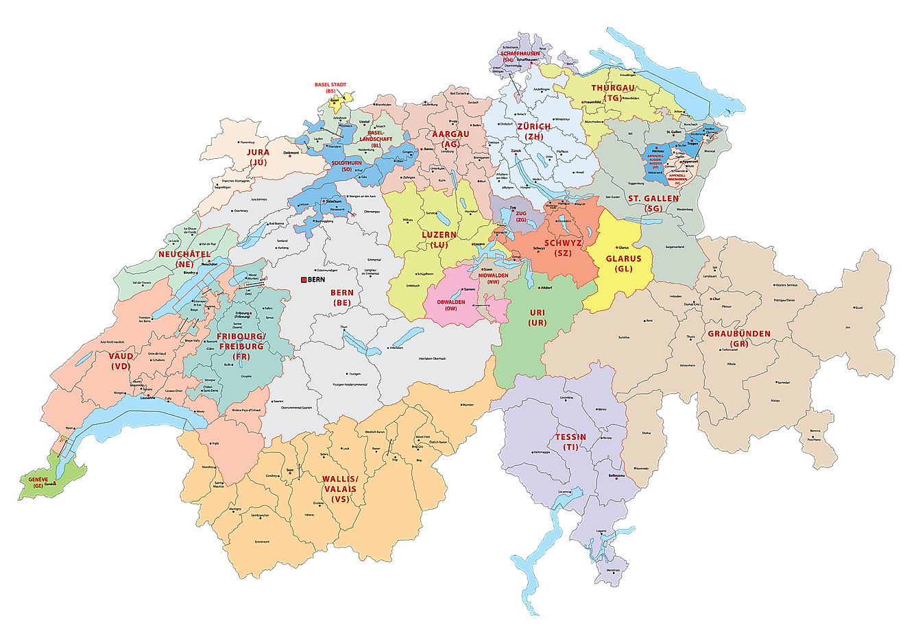 Switzerland Maps & Facts - World Atlas