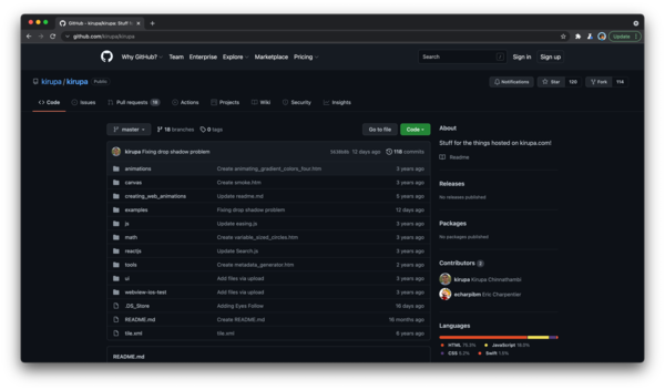 Github's dark mode automatically gets applied based on OS settings