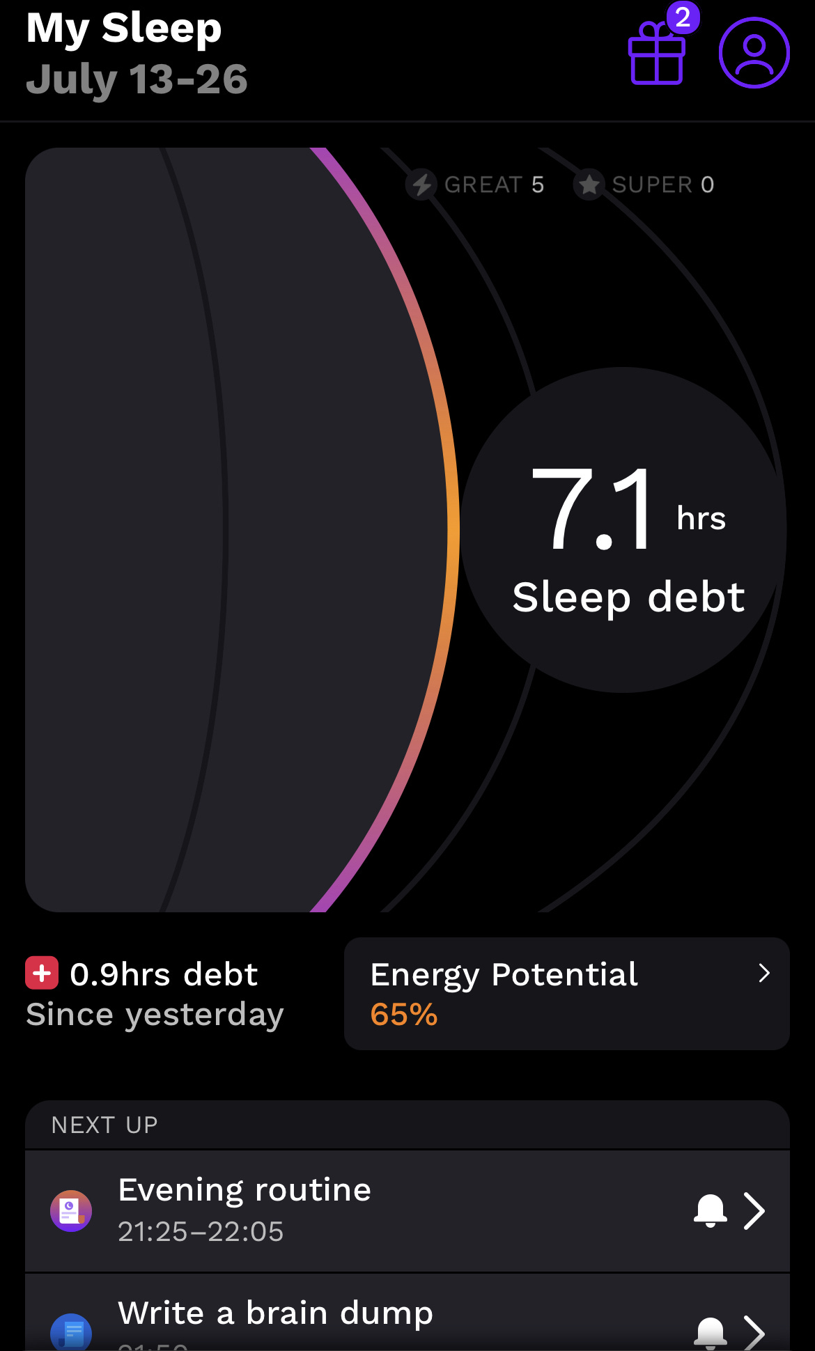 Rise Sleep App screenshot