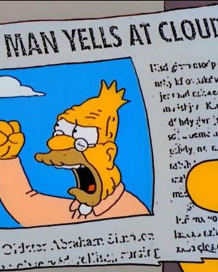 Image result for old man yells at cloud