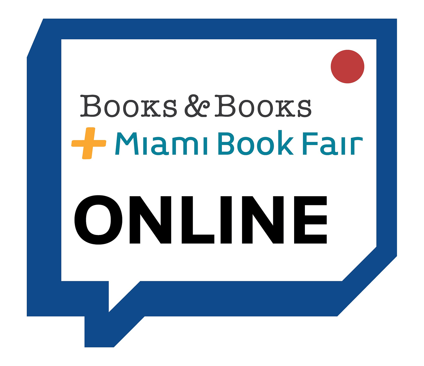 This logo says "Books & Books and Miami Book Fair Online"