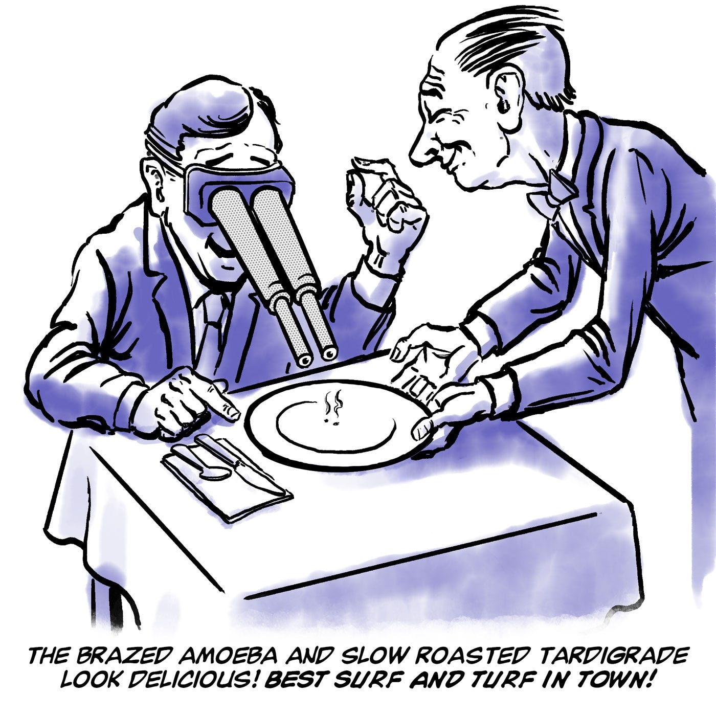 TheBig Meal Cartoon by E.R. Flynn