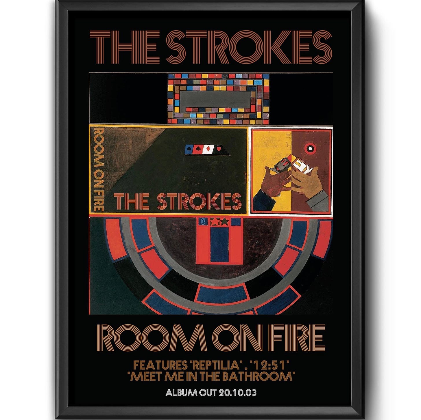 A2 PRINT The Strokes &#39;Room On Fire&#39; album poster 🔥... - Depop