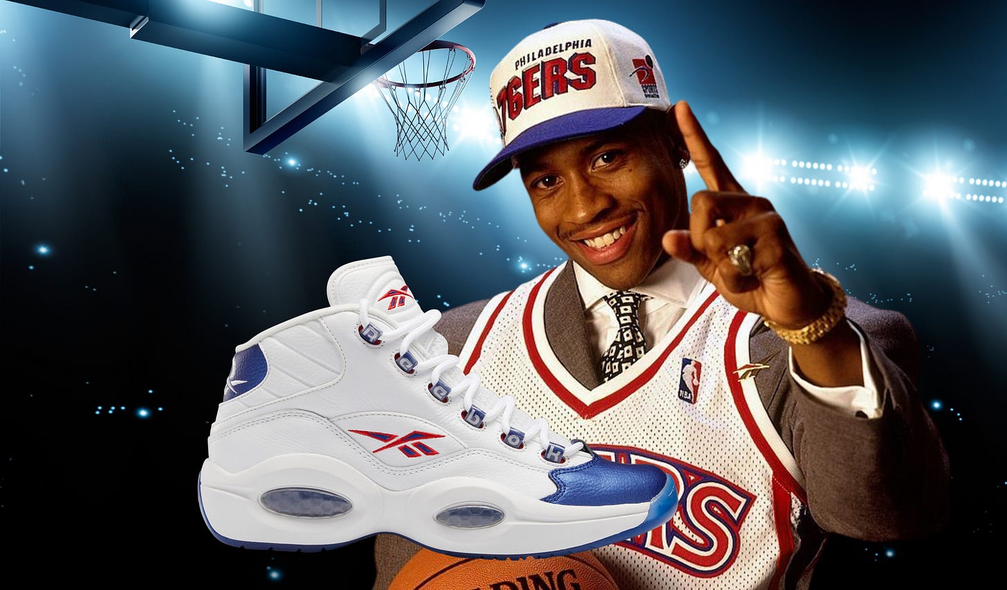 Reebok Brings Back Iconic Allen Iverson "Blue Toe" Question - Boardroom