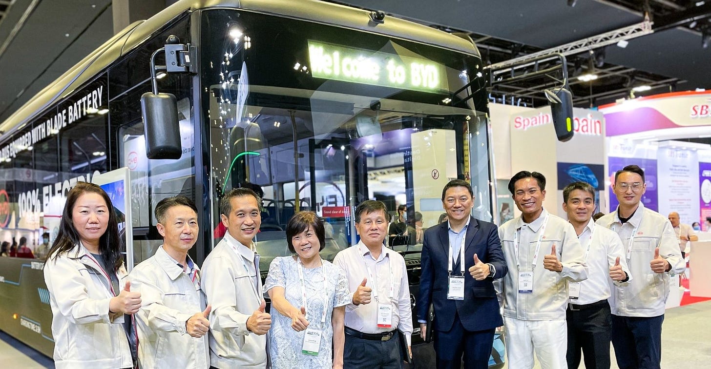 BYD Debuts Singapore’s First Blade Battery-Powered Electric Bus at SITCE