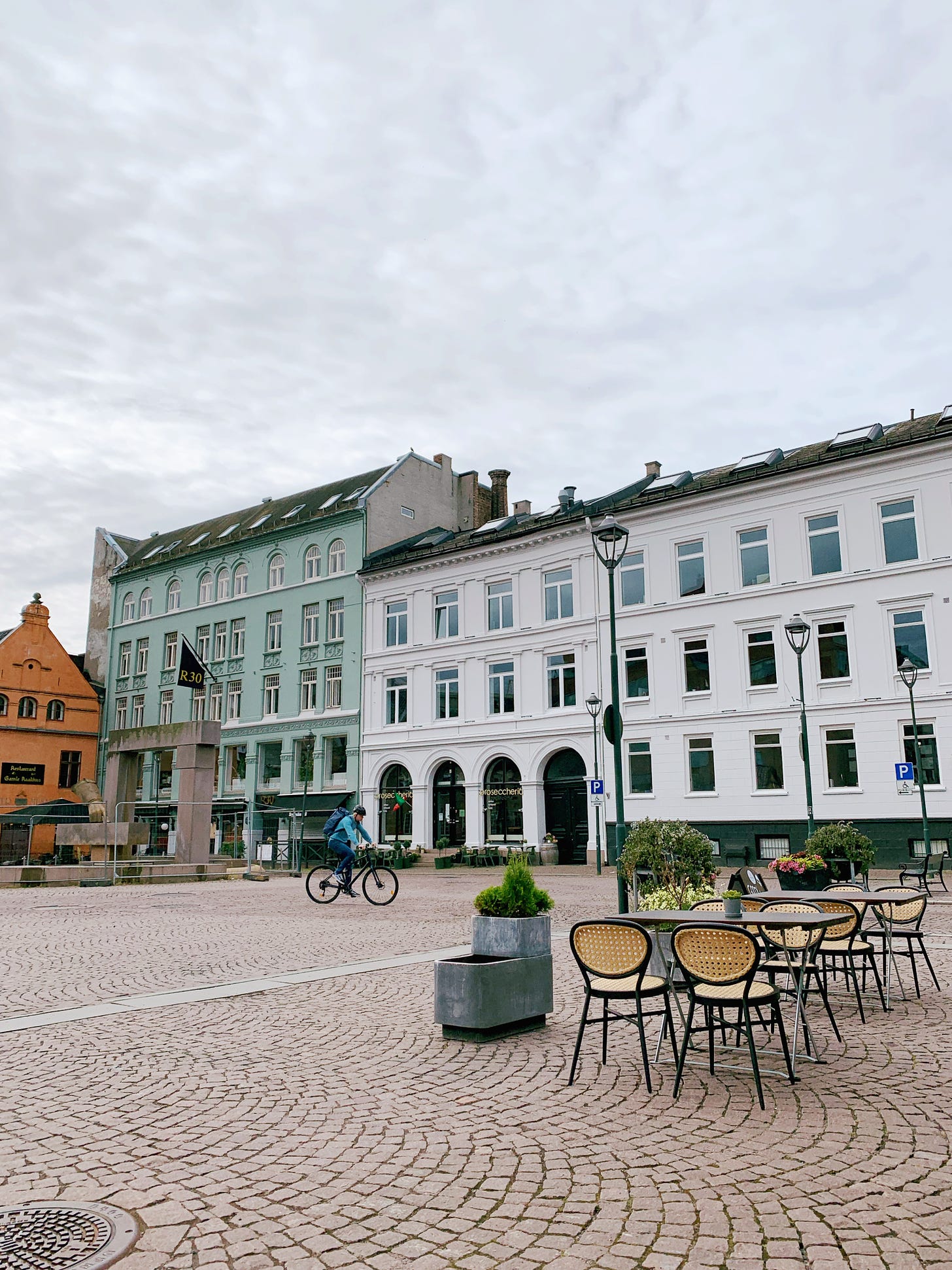 Pedestrian square in center of the city