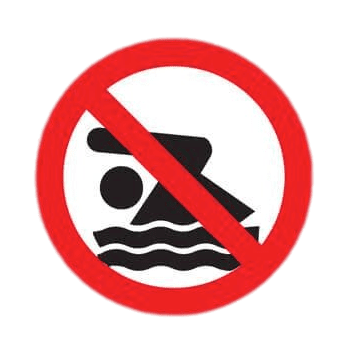 No Swimming Sign transparent PNG - StickPNG