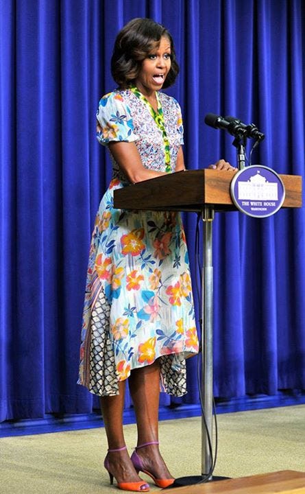 Michelle Obama In An Outfit By Duro Olowu - Fashion - Nigeria