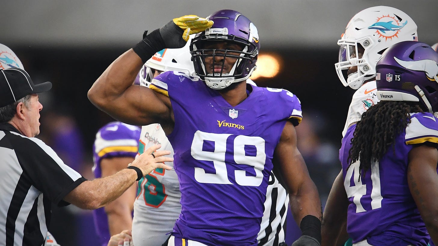 Vikings' Danielle Hunter gets 'second opinion' on neck injury and it's  uncertain if he'll return this season – Twin Cities