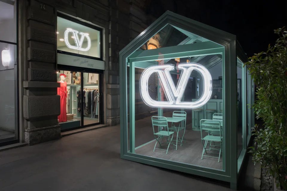 Valentino’s takeover of Pauline Vintage in Milan. - Credit: Marco Erba/Courtesy of Valentino
