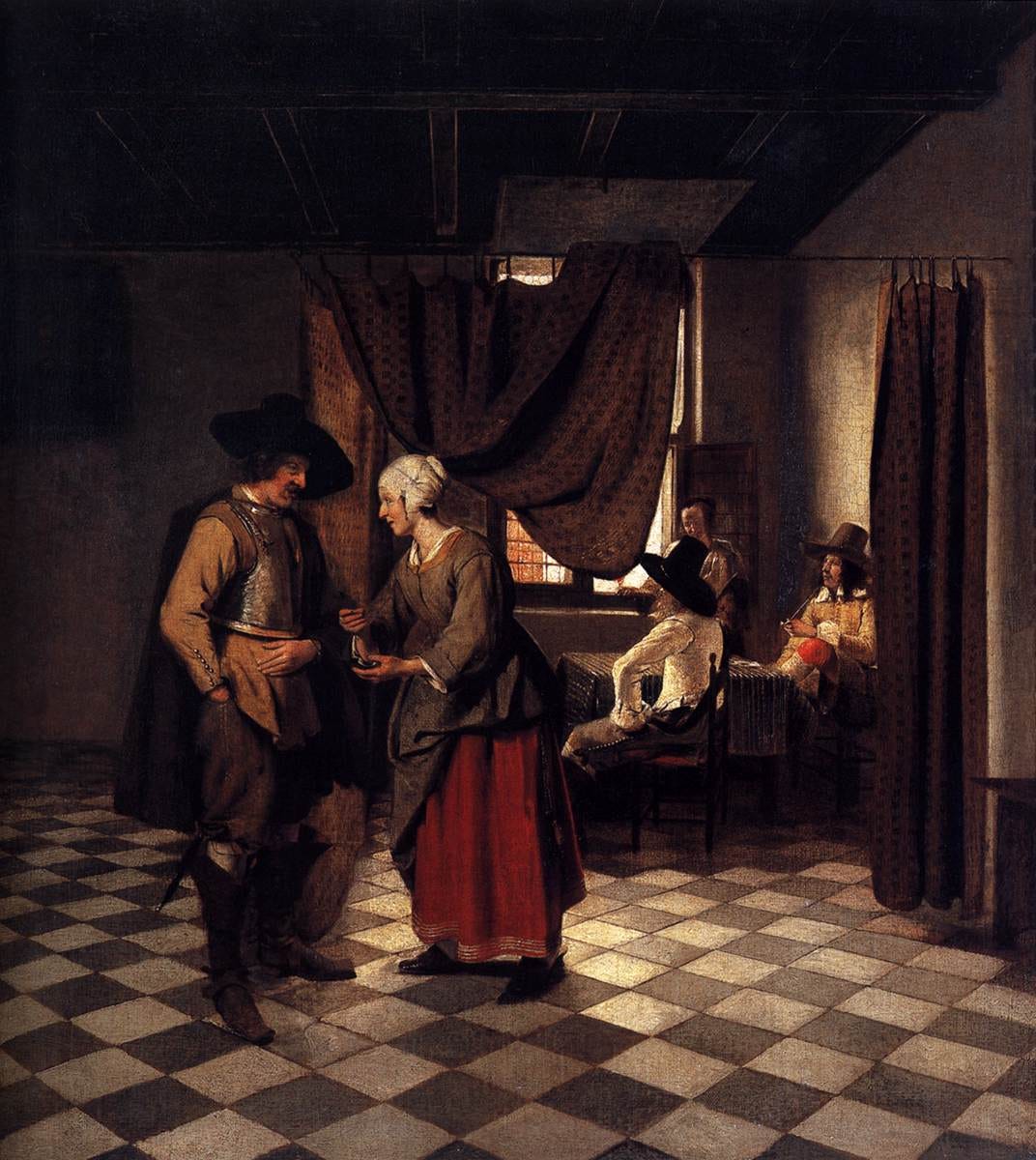 File:Pieter de Hooch - Paying the Hostess - WGA11690.jpg - Wikimedia Commons