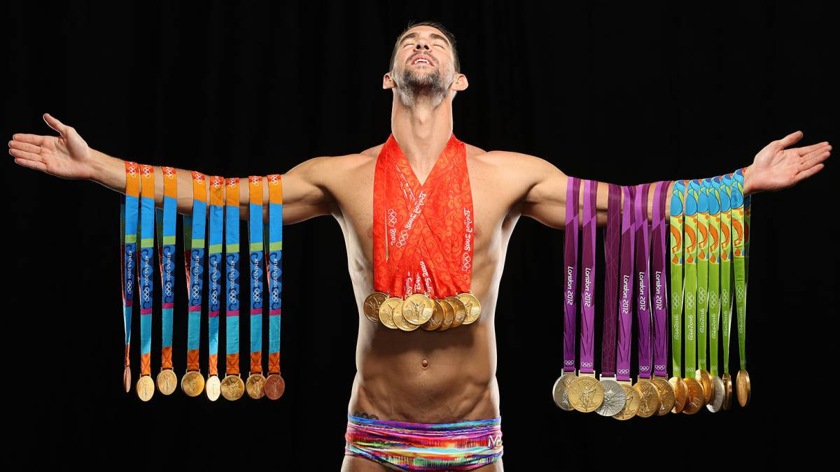 Image result for michael phelps medals picture