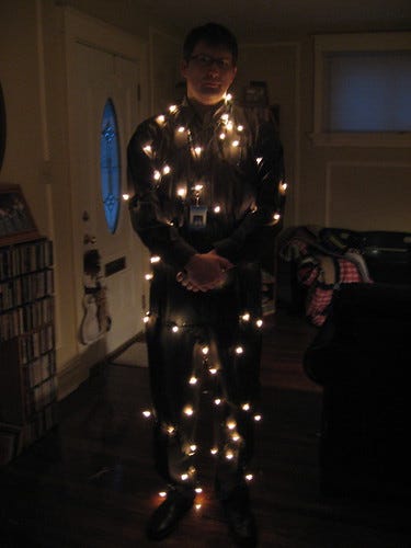 Human Christmas Tree