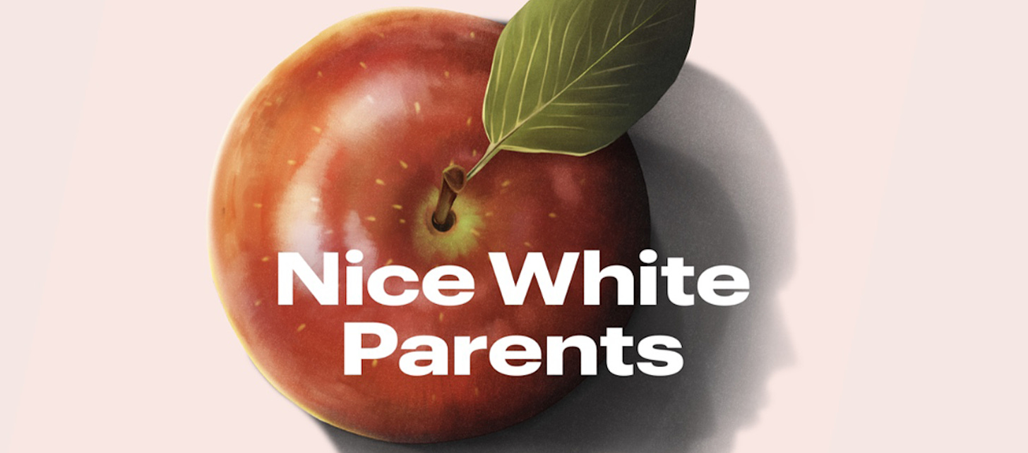 Logo for the New York Times & Serial podcast series Nice White Parents