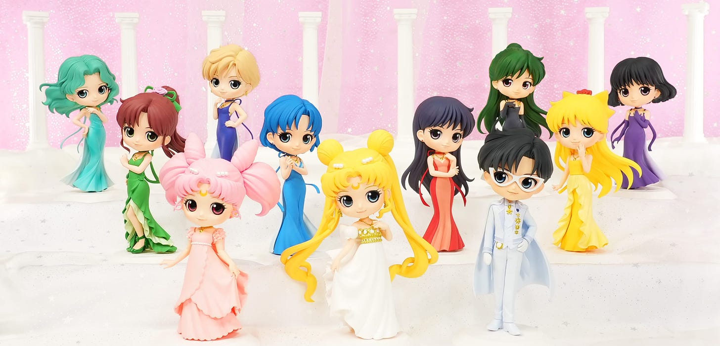 Ban Presto Sailor Moon Princess figures and Prince Endymion