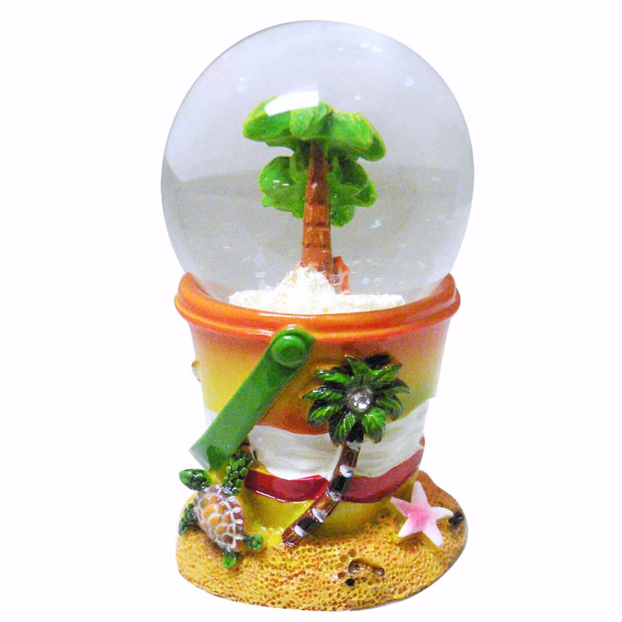 Palm Tree Sand Pail Snow Globe - Coastal Decor & Gifts - California  Seashell Company