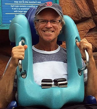 Arthur Levine, theme parks journalist, at SeaWorld
