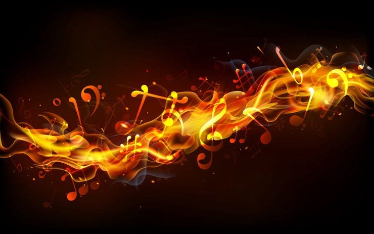 Burning music can stock photo  1024x640