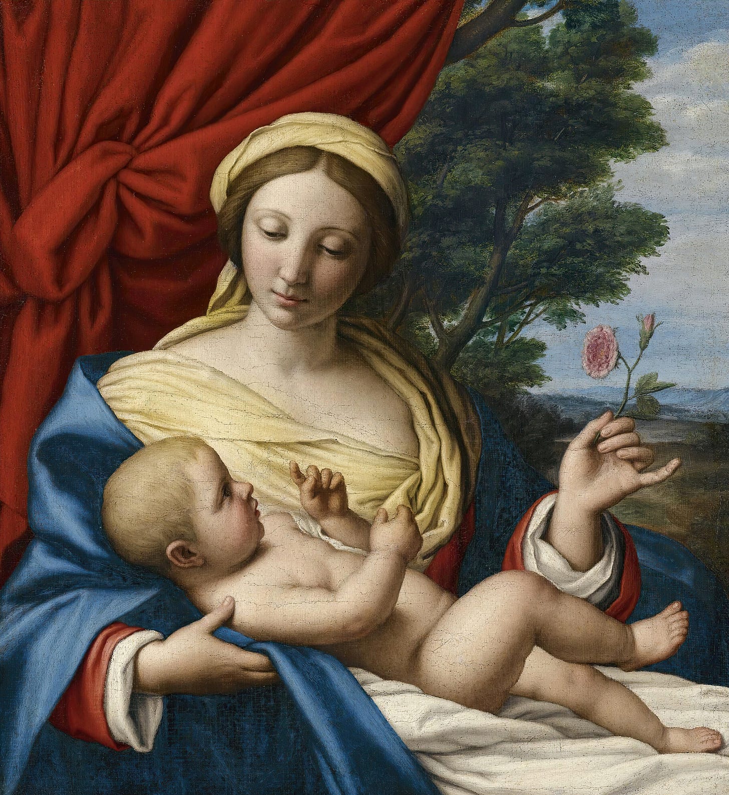 The Virgin Of The Rose by Giovanni Battista Salvi da Sassoferrato (Italian, 1609 – 1685)