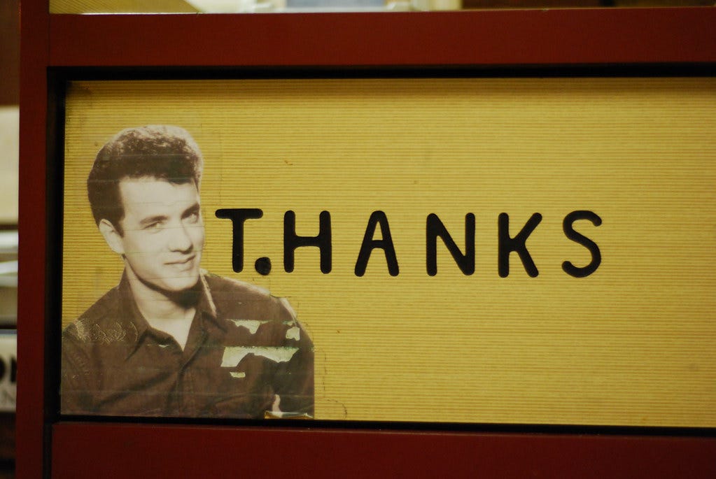 T. Hanks thanks you for depositing your trash here: Vinnie… | Flickr