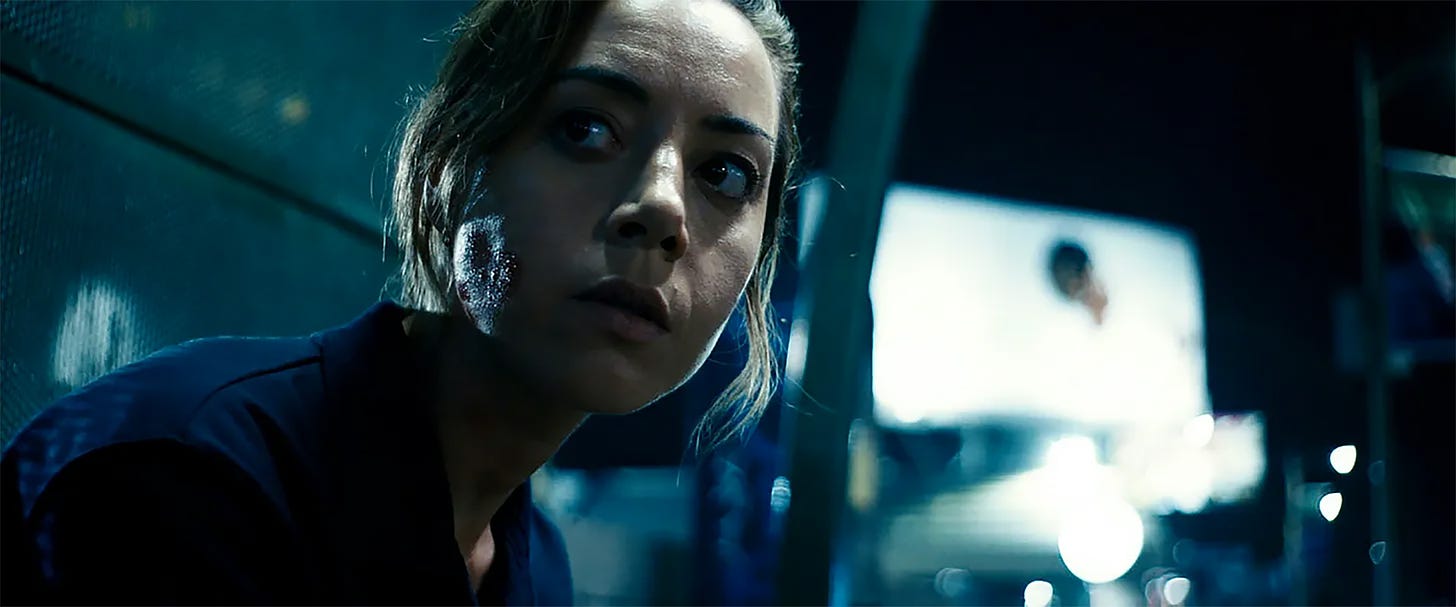 Still from EMILY THE CRIMINAL showing Aubrey Plaza.