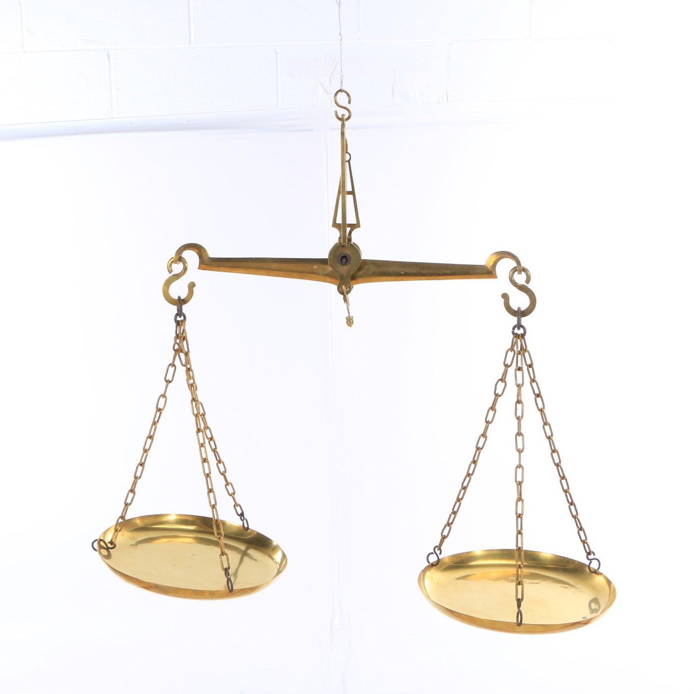 Hanging Brass Balance Scale | EBTH