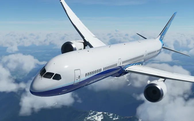 'Flight Simulator' Boeing Dreamliner
