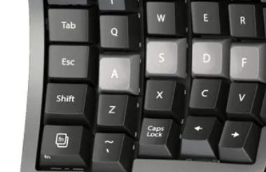 The escape key is where the Caps Lock used to be