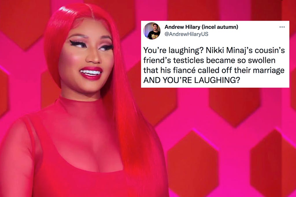 Nicki Minaj Tweets About Swollen Balls, Memes Ensue