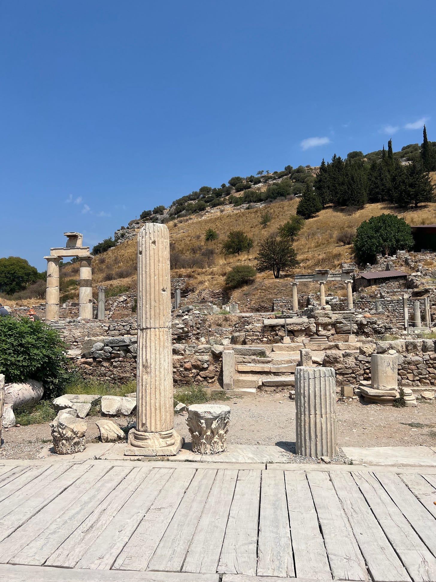 Ruins at the ancient city of Ephesus