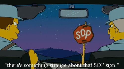 There's something strange about that Sop sign. : r/TheSimpsons