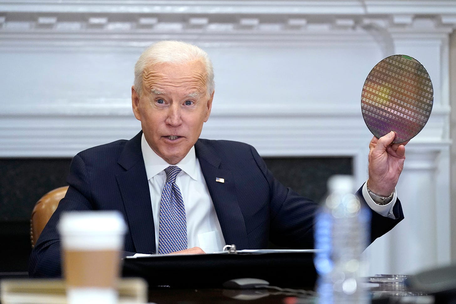 U.S. needs to invest in semiconductor 'infrastructure,' Biden tells  business leaders facing crippling shortages