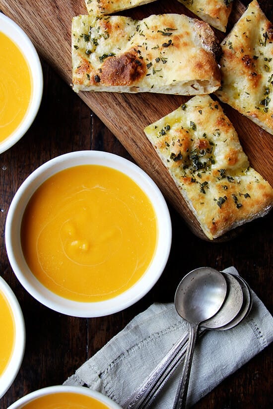 Butternut squash and cider soup.