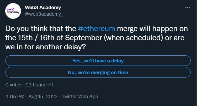the ethereum merge delayed