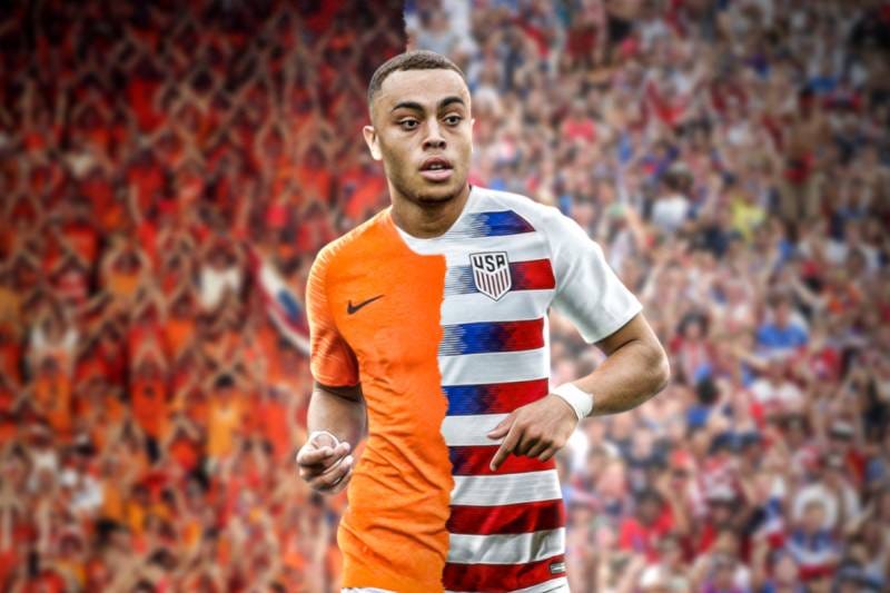 With the first pick of the 2019 soccer draft, the USMNT Puligods select... Sergino  Dest from the University of Ajax!: soccercirclejerk