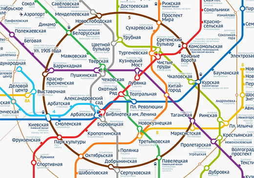 Map of Moscow Metro