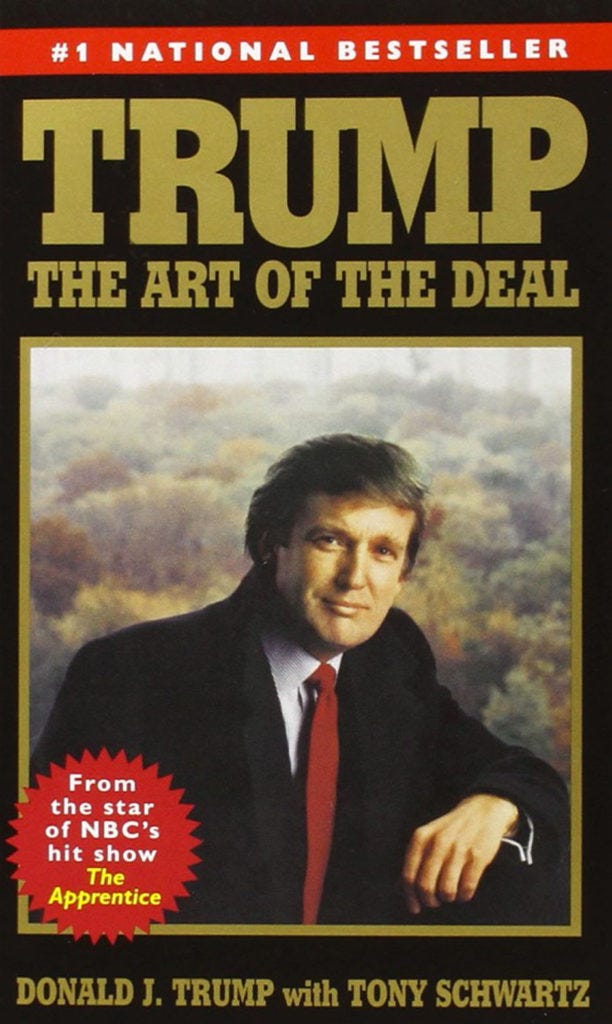 The cover of The Art of the Deal, by Donald Trump and Tony Schwartz.