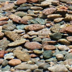 Free rocks found in streams can become implements for drainage in your wet yard.