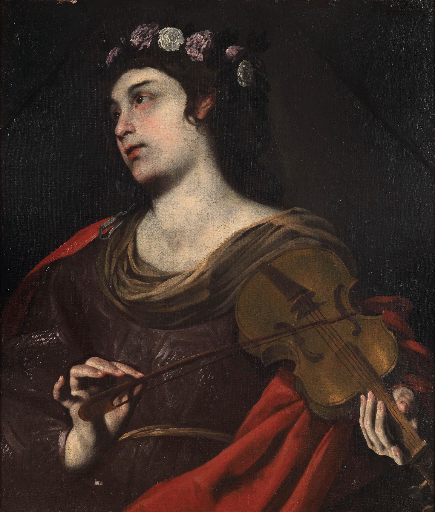 Saint Cecilia by Andrea Vaccaro (Italian, 1604-1670)