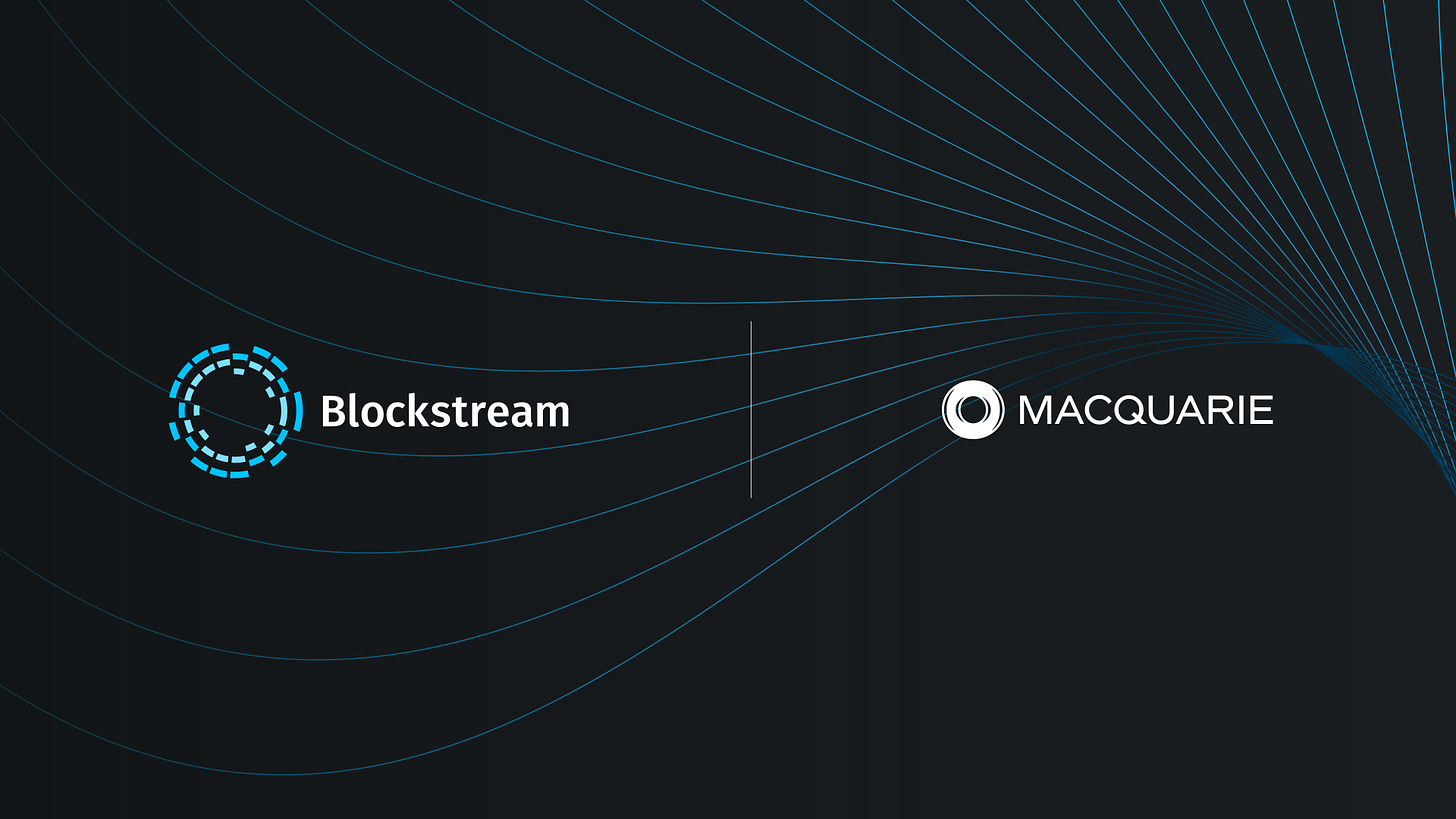 Blockstream and Macquarie to Form Green Bitcoin Mining Partnership