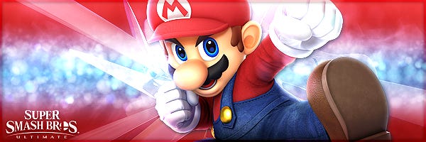 Super Smash Bros. Ultimate Mario Signature