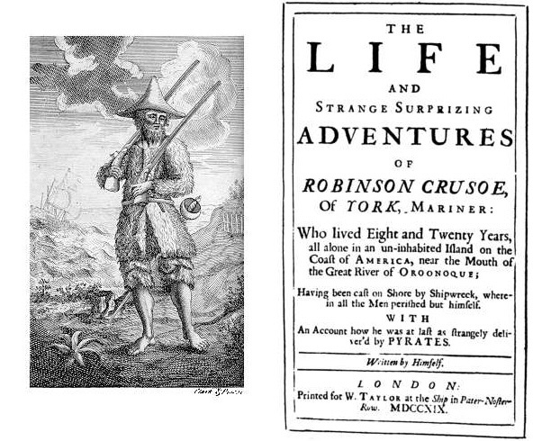 Original title page of Robinson crusoe