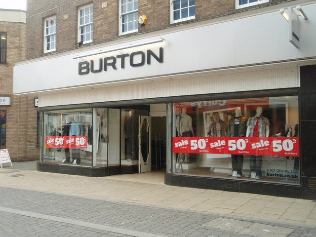 Burton Shop, High Street - geograph.org.uk - 729719