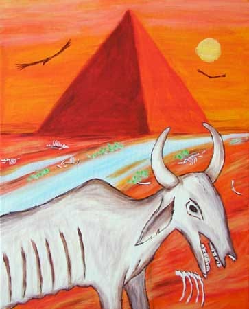 Pharaoh's Dream" figurative painting | Riverson Fine Art
