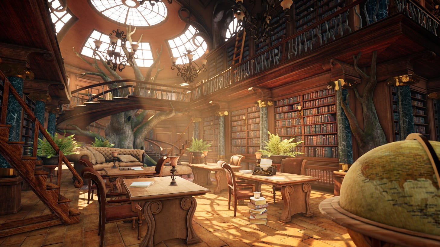 ArtStation - Fantasy Library - UE4 Environment